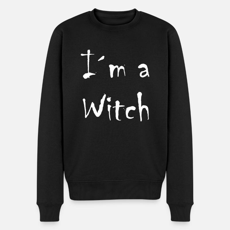Je suis une sorcière. - Pull Premium bio Homme - noir