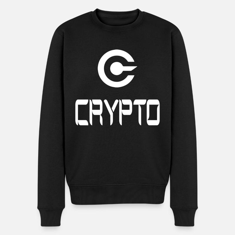 Bitcoin Trading Crypto Aktien - Männer Premium Bio Pullover - Schwarz