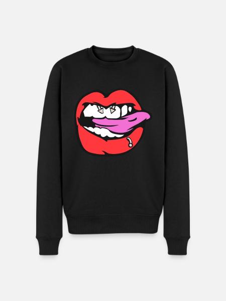 nipple piercing - Men's Premium Organic Jumper - black