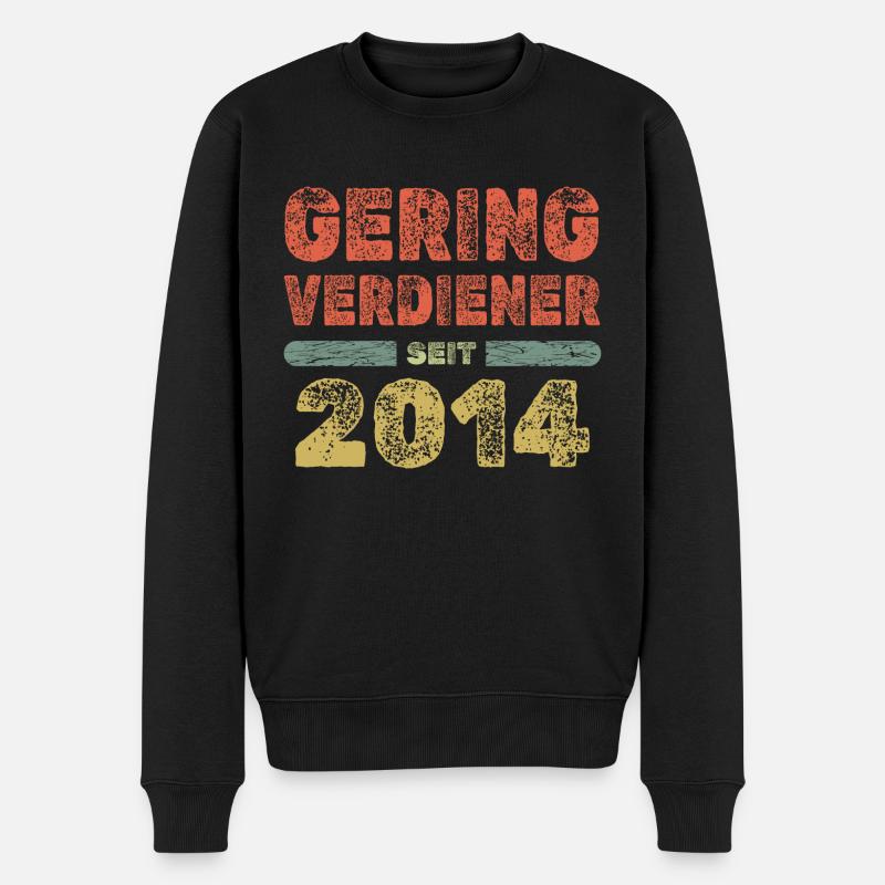 2014 - Männer Premium Bio Pullover - Schwarz