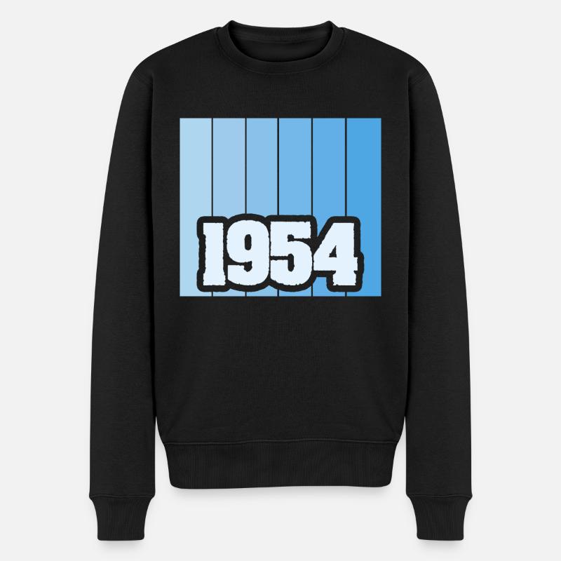 1954 1954 - Männer Premium Bio Pullover - Schwarz