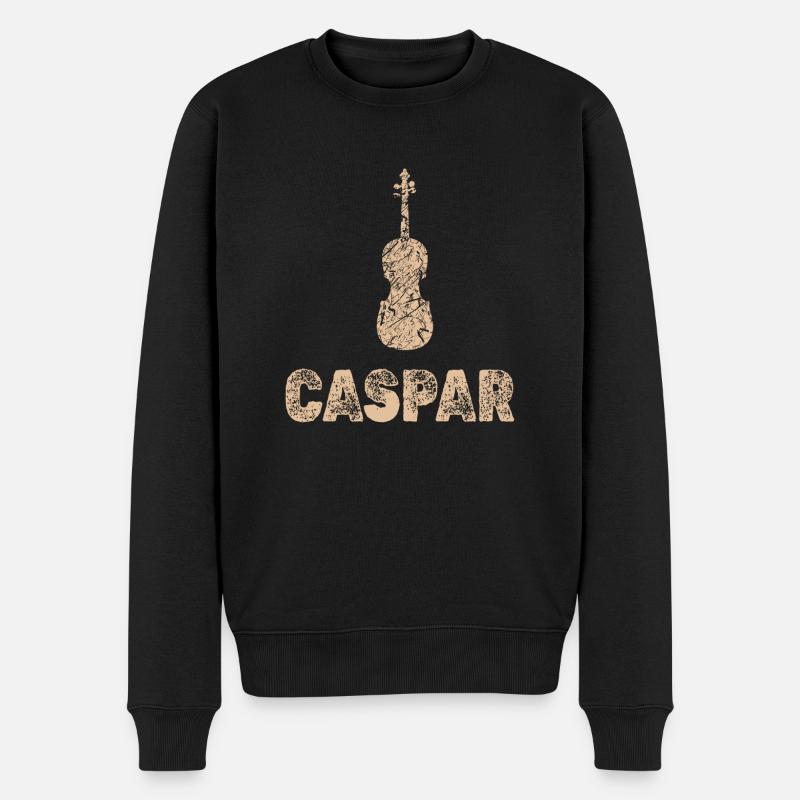 Violoncelle Caspar - Pull Premium bio Homme - noir
