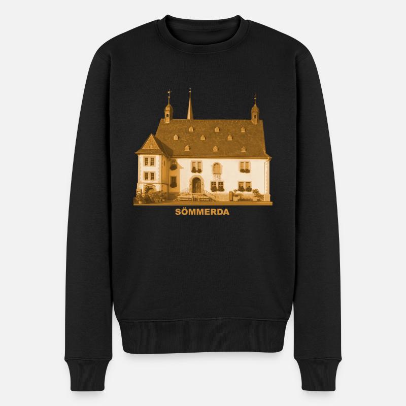 Sömmerda Rathaus Thüringen - Männer Premium Bio Pullover - Schwarz
