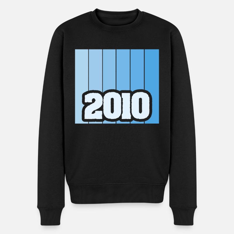 2010 2010 - Männer Premium Bio Pullover - Schwarz