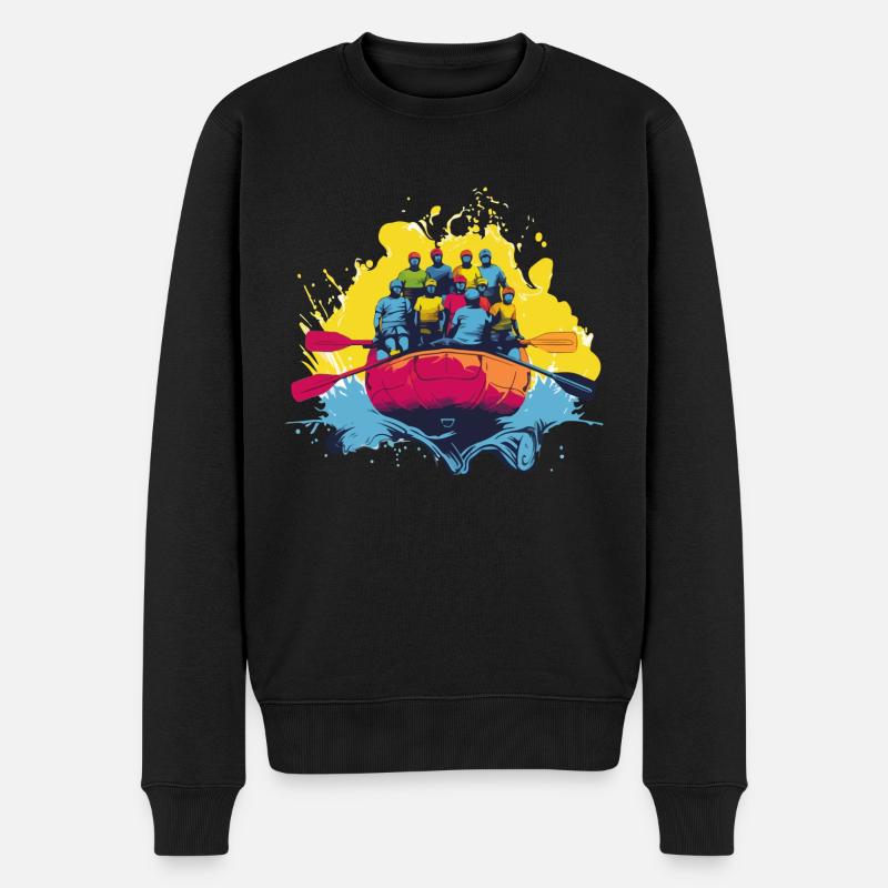 Rafting en groupe - Pull Premium bio Homme - noir