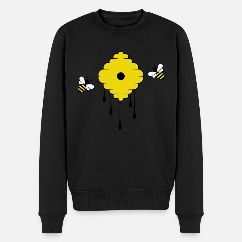 Abeilles - Pull Premium bio Homme - noir