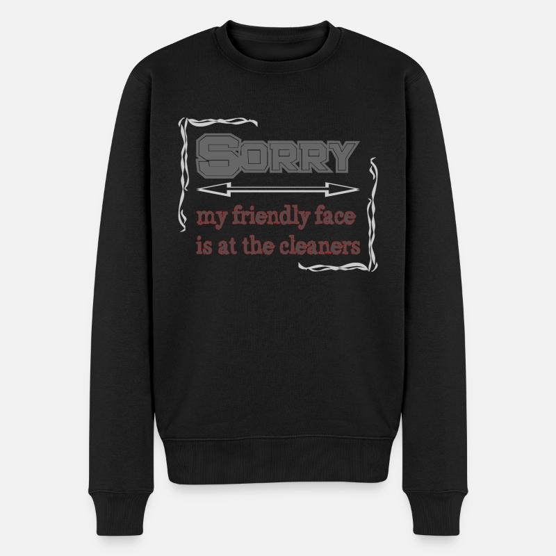 A bad day - Männer Premium Bio Pullover - Schwarz