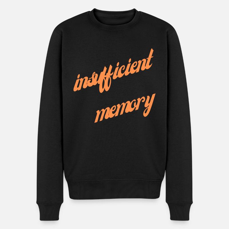 Insufficient memory - Männer Premium Bio Pullover - Schwarz