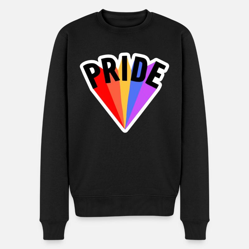 PRIDE LGBTQ+ MOTIFS - Pull Premium bio Homme - noir