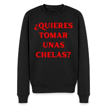 Trinkspruch Spanisch Mexikanisch - Männer Premium Bio Pullover - Schwarz - Vorne - Nico (187cm)