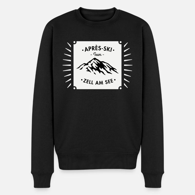 Après-Ski Zell am See - Männer Premium Bio Pullover - Schwarz