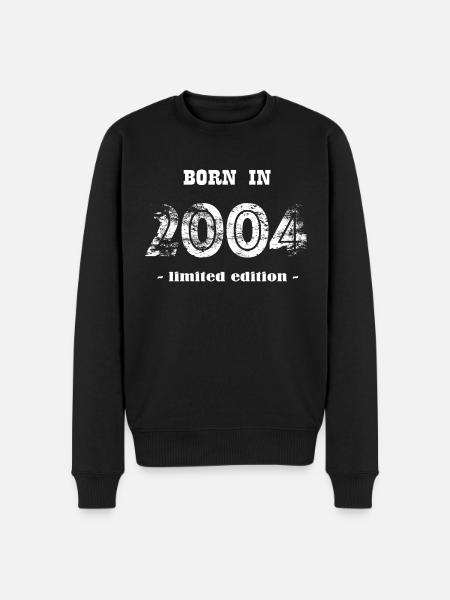 NÉ EN 2004 - édition limitée - Pull Premium bio Homme - noir