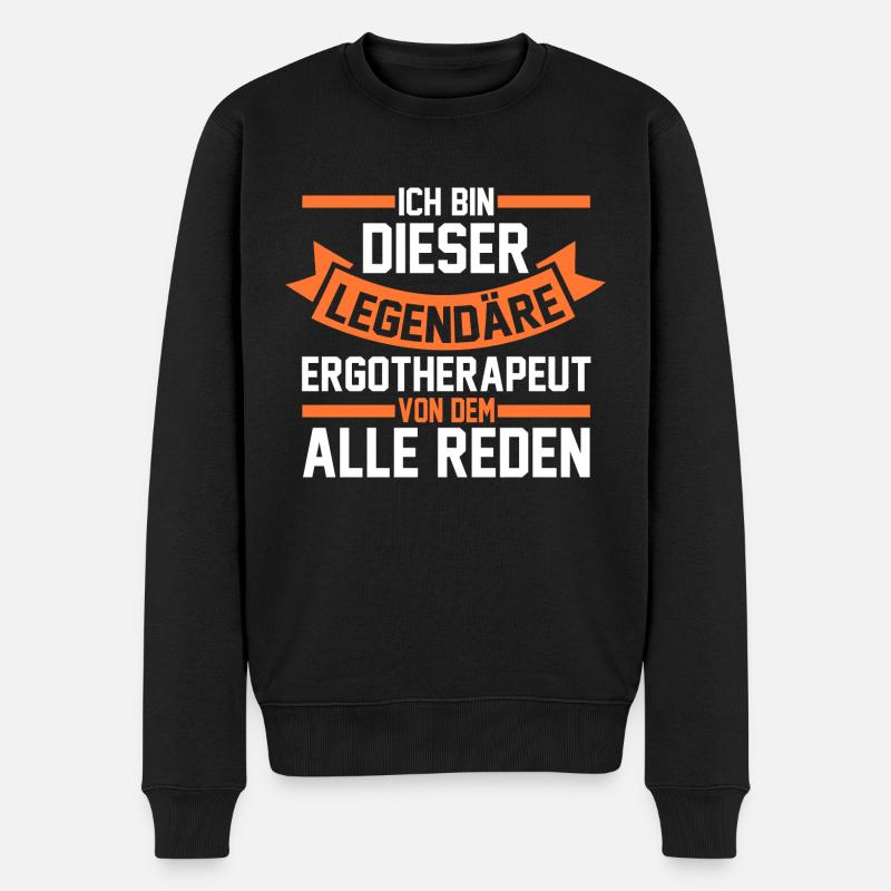 Ergotherapie Ergotherapeut - Männer Premium Bio Pullover - Schwarz