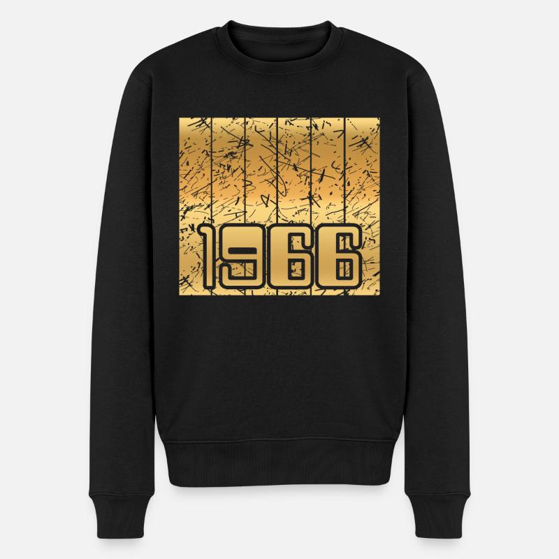 1966 - Männer Premium Bio Pullover - Schwarz
