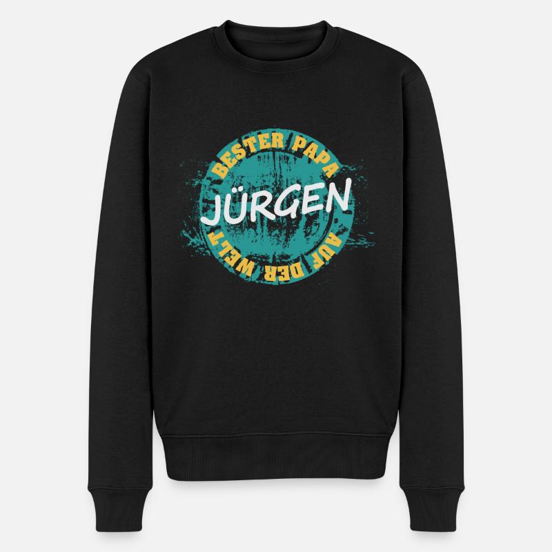 Vatertag Jürgen - Männer Premium Bio Pullover - Schwarz