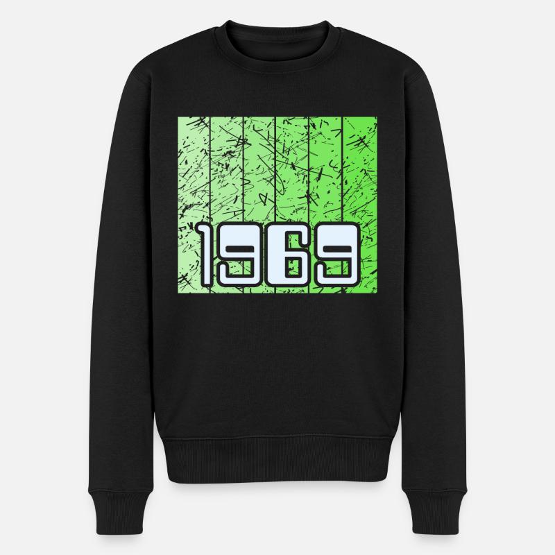 1969 - Männer Premium Bio Pullover - Schwarz