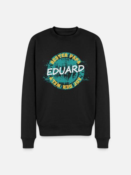 Eduard - Männer Premium Bio Pullover - Schwarz