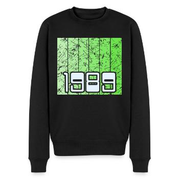 Vert 1989 - Pull Premium bio Homme - noir - Devant - Nico (187cm)