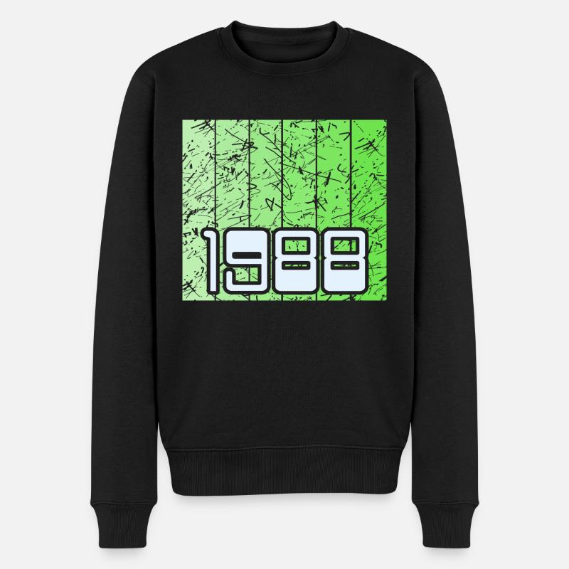 Vert 1988 - Pull Premium bio Homme - noir