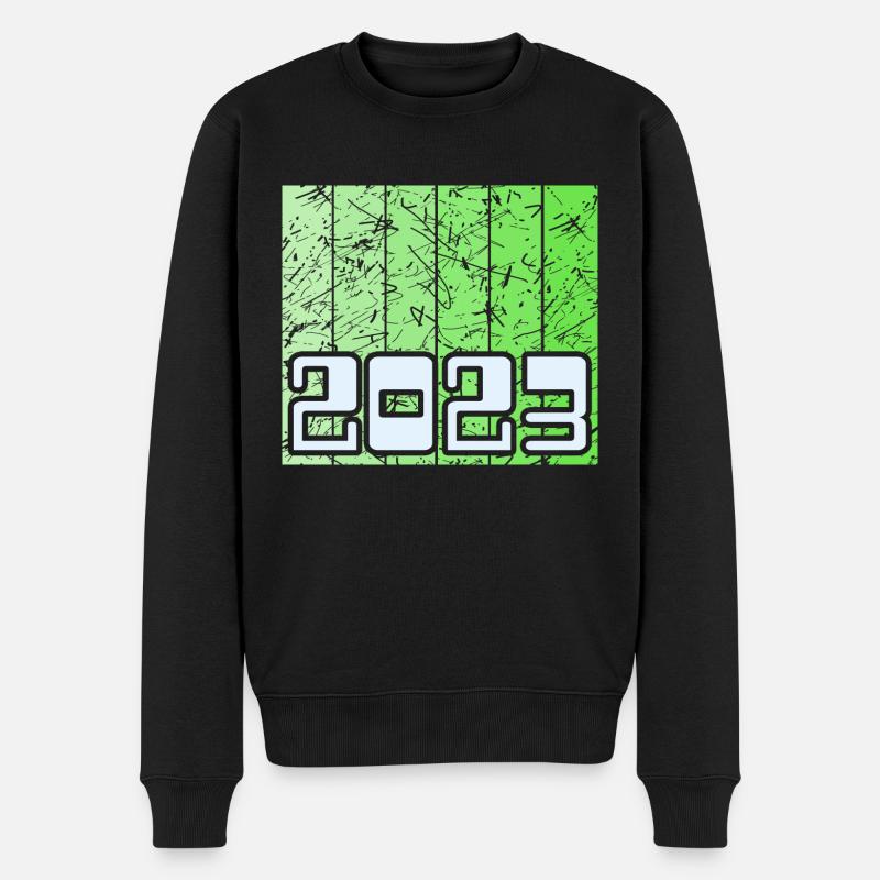 2023 - Männer Premium Bio Pullover - Schwarz