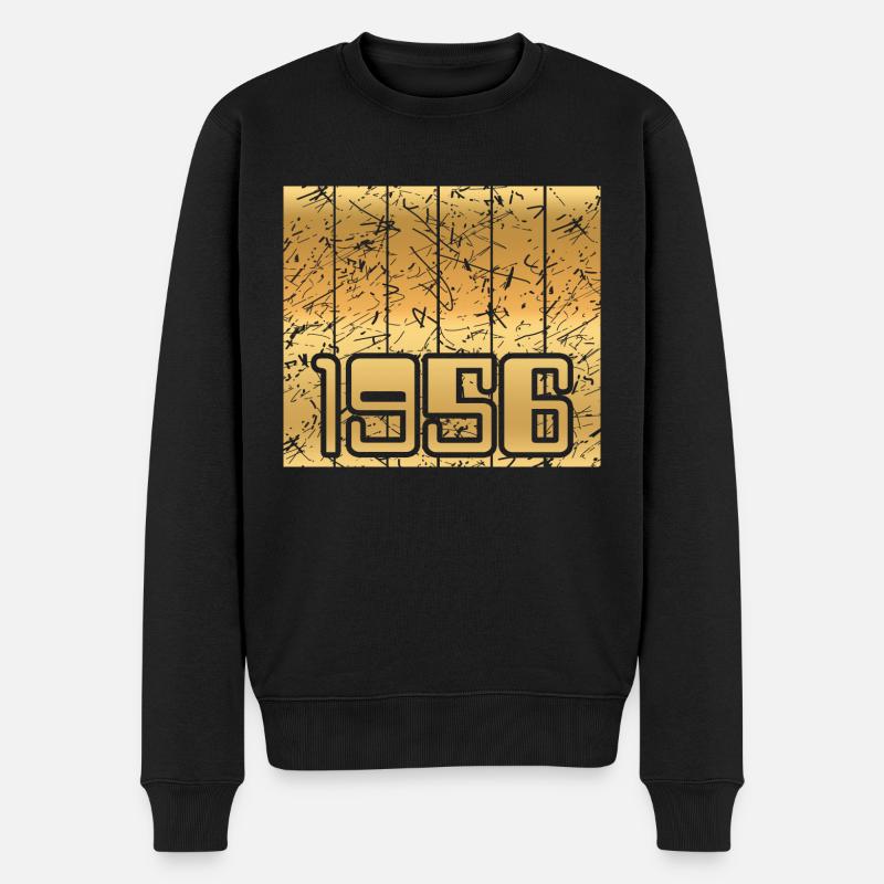 1956 - Männer Premium Bio Pullover - Schwarz