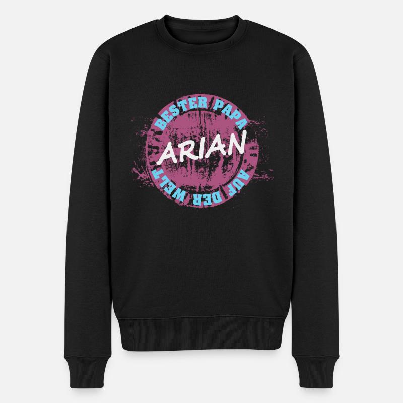 Arian - Männer Premium Bio Pullover - Schwarz
