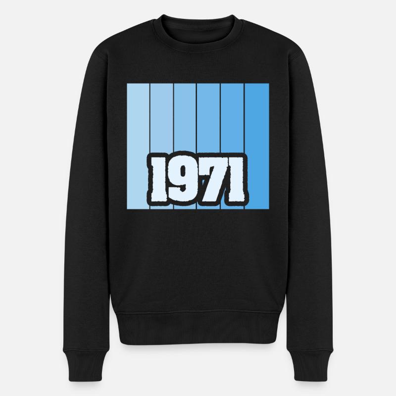 Né en 1971 - Pull Premium bio Homme - noir
