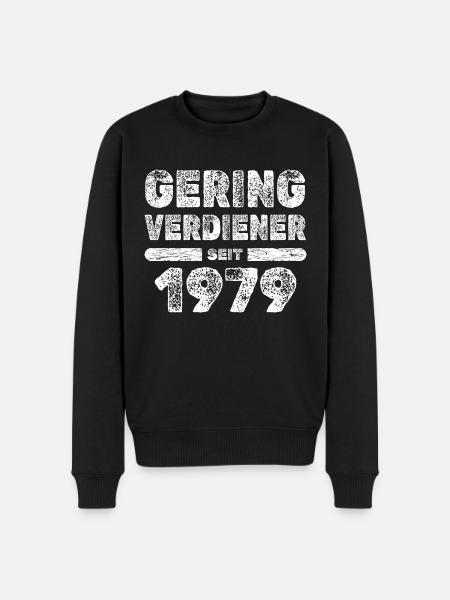1979 - Männer Premium Bio Pullover - Schwarz