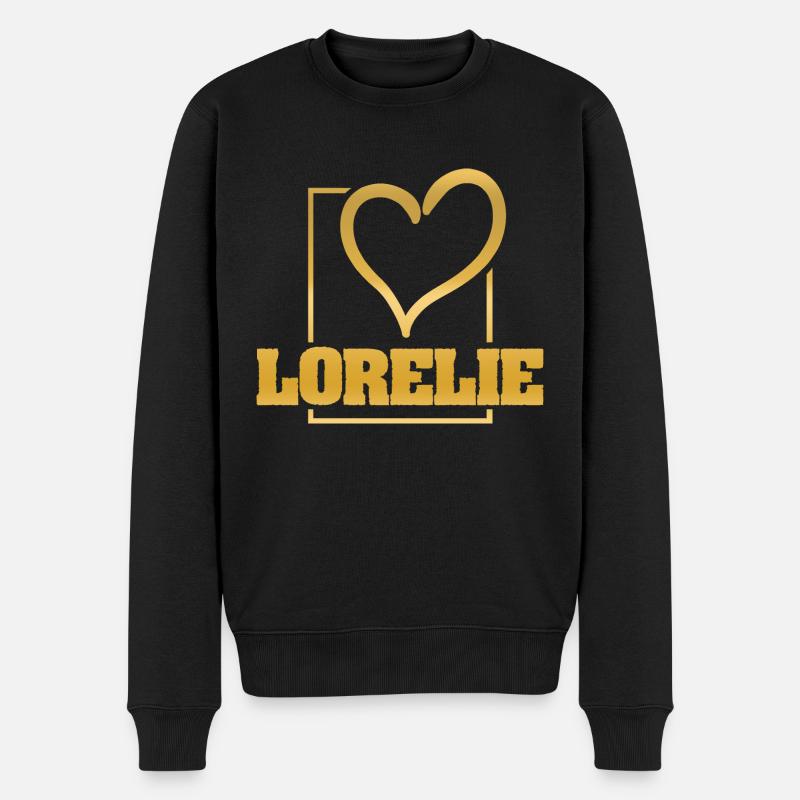 Geschenk für Lorelie - Männer Premium Bio Pullover - Schwarz