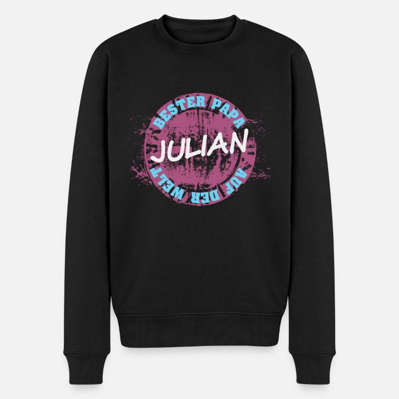 Julian - Männer Premium Bio Pullover - Schwarz
