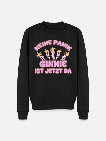 Woman's name Ginnie - Men's Premium Organic Jumper - black