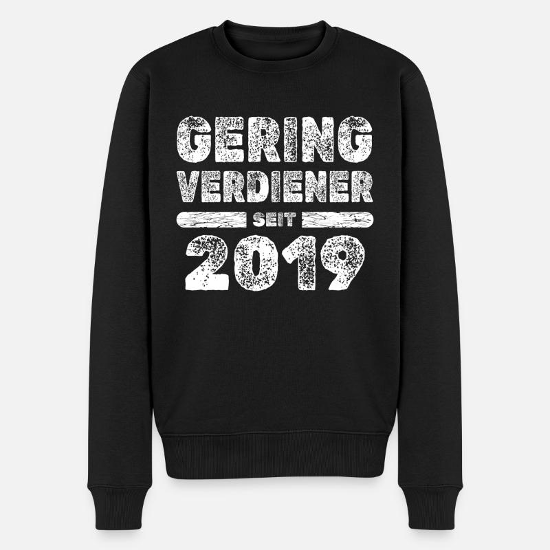 Jahrgang 2019 - Männer Premium Bio Pullover - Schwarz
