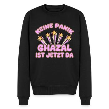 Nom de femme Ghazal - Pull Premium bio Homme - noir - Devant - Nico (187cm)