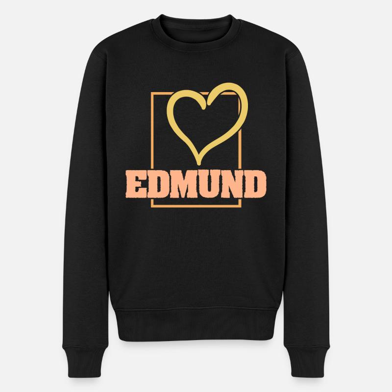 Don pour Edmund - Pull Premium bio Homme - noir