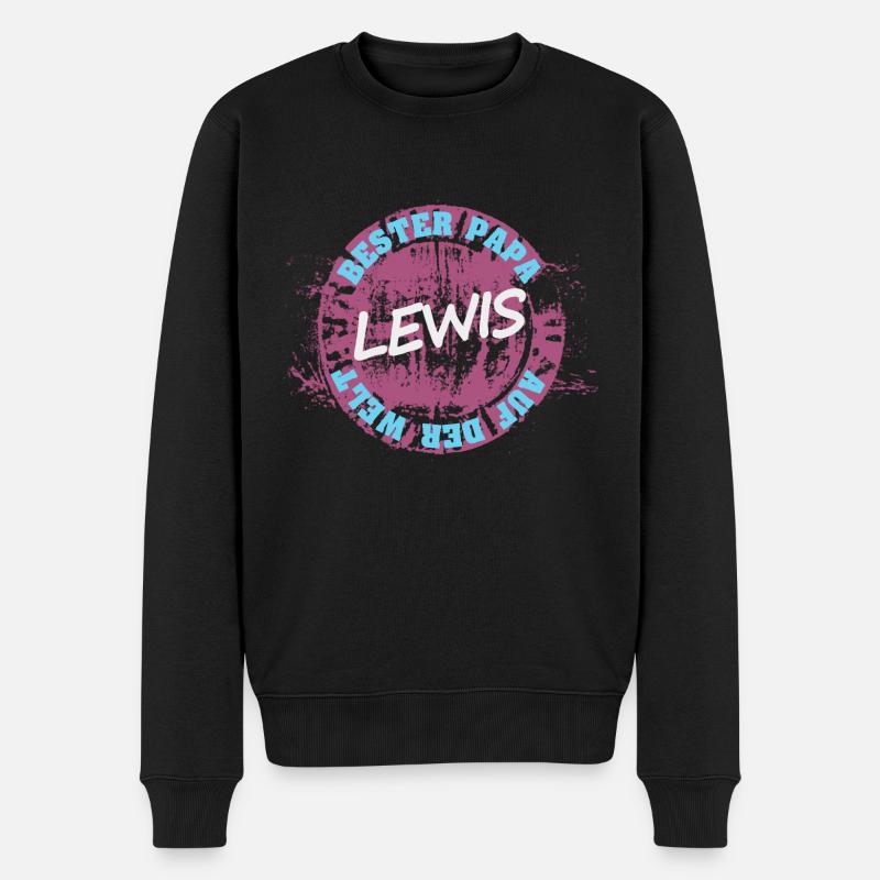 Lewis comme fête des pères - Pull Premium bio Homme - noir