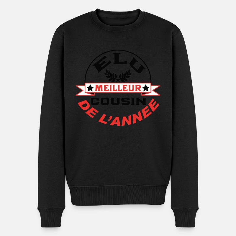 Elu meilleur COUSIN de l'année - Pull Premium bio Homme - noir