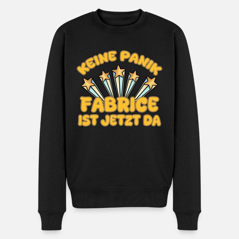 Fabrice comme prénom - Pull Premium bio Homme - noir