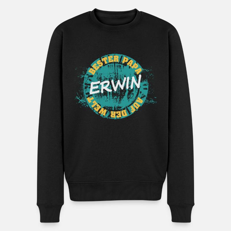 Fête des pères Erwin - Pull Premium bio Homme - noir
