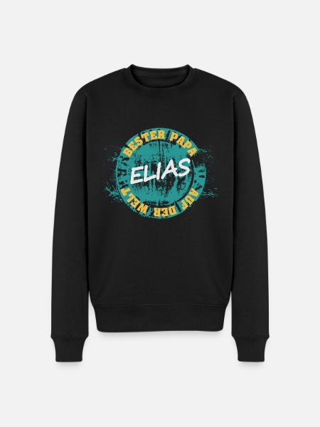 Elias - Men's Premium Organic Jumper - black