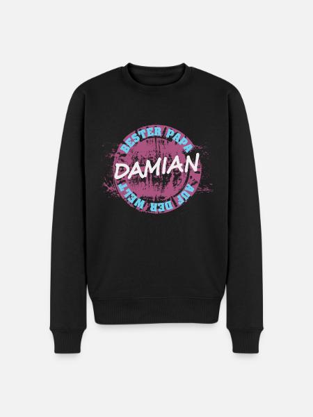 Damian - Men's Premium Organic Jumper - black