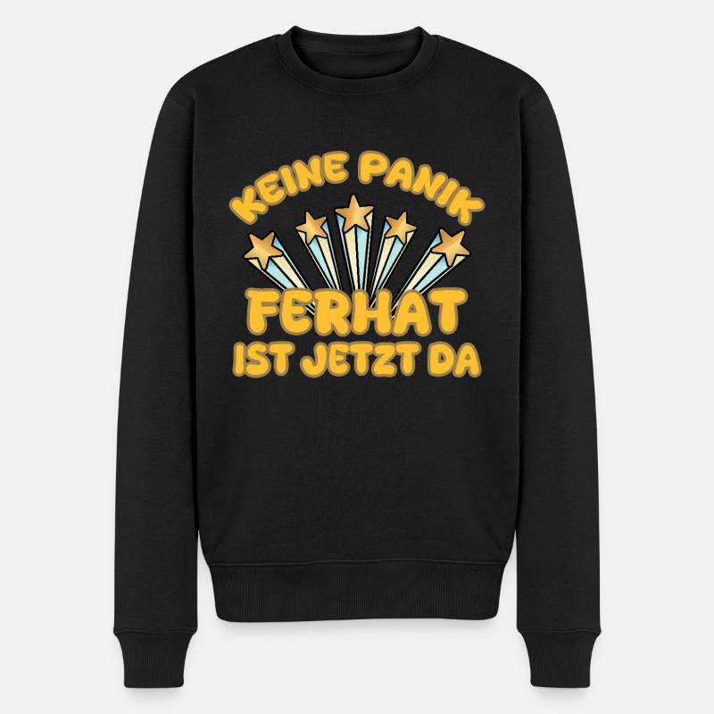 First name Ferhat - Men's Premium Organic Jumper - black