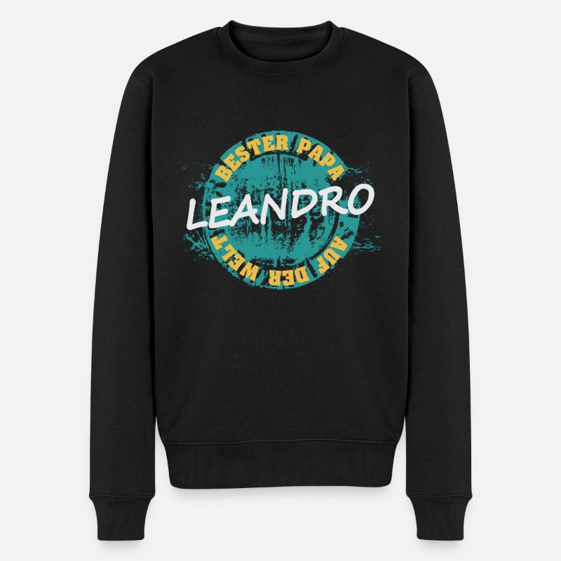 Leandro comme fête des pères - Pull Premium bio Homme - noir