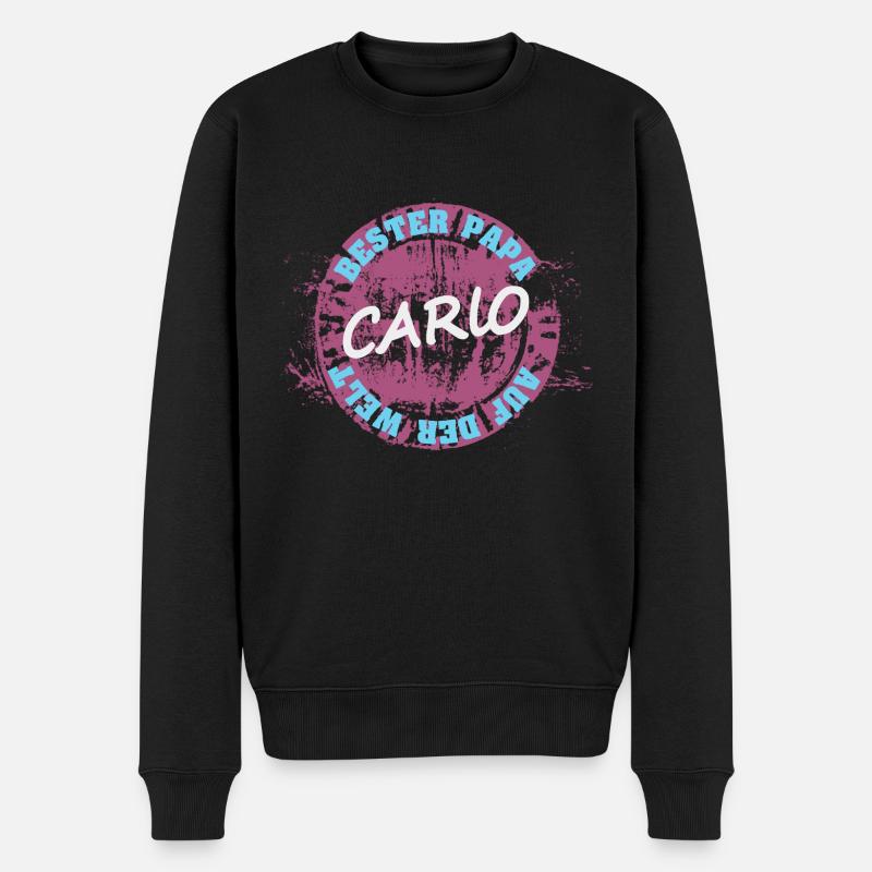 Fête des pères Carlo - Pull Premium bio Homme - noir