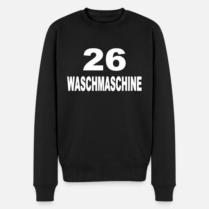 26 Dart Darts Waschmaschine - Männer Premium Bio Pullover - Schwarz