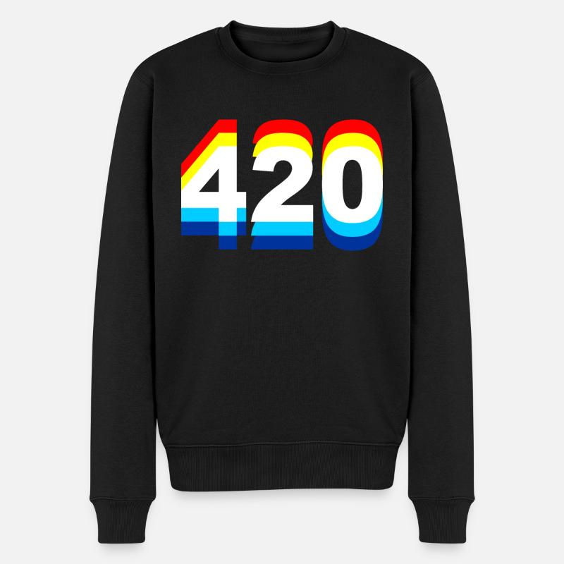 420 - Pull Premium bio Homme - noir