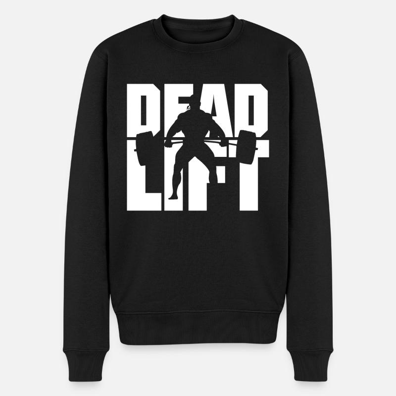 Deadlift - Männer Premium Bio Pullover - Schwarz