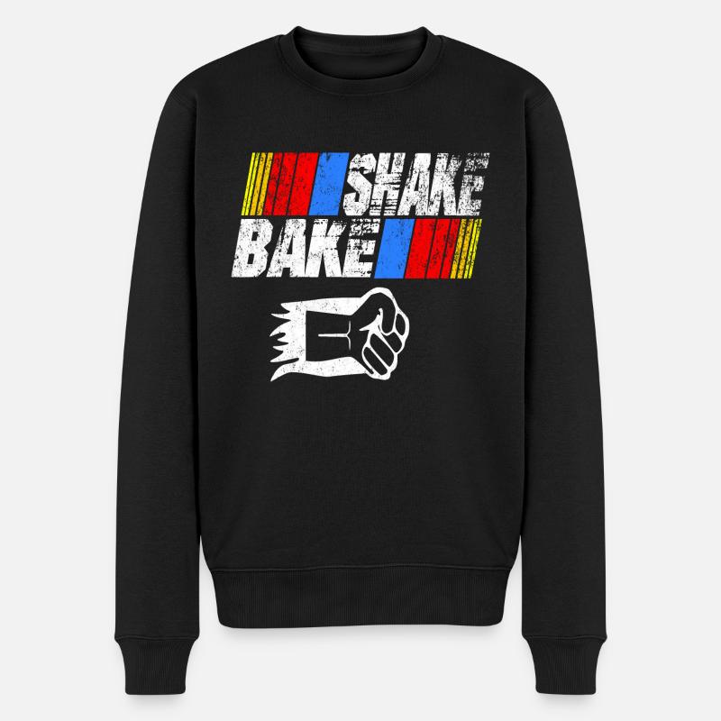 Shake N Bake - Männer Premium Bio Pullover - Schwarz
