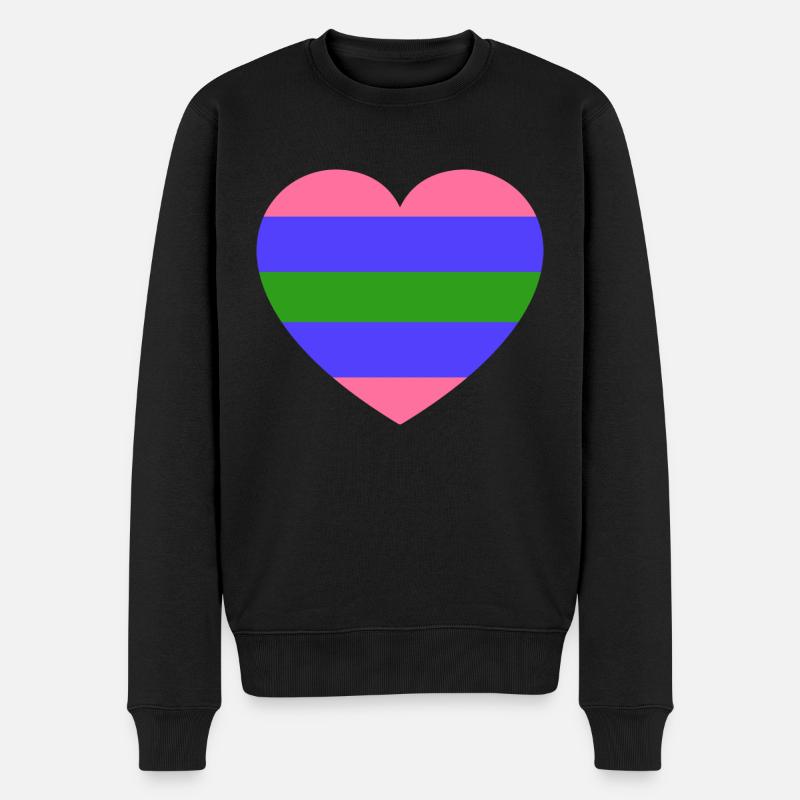drapeau trigenre - Pull Premium bio Homme - noir