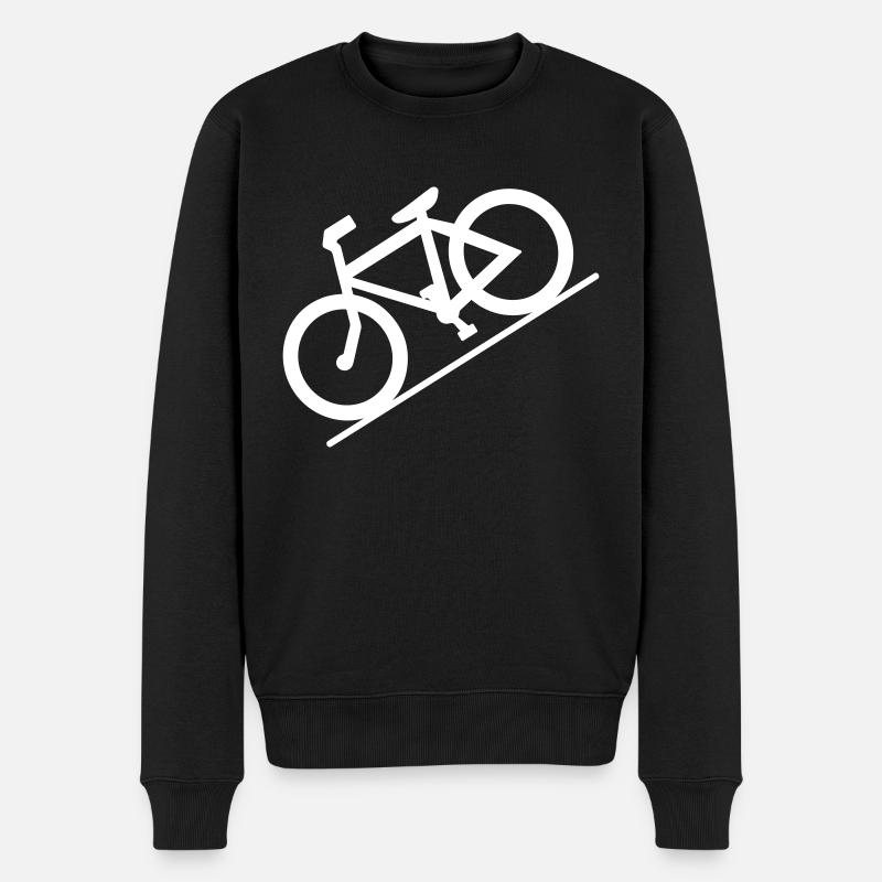 Fahrrad - Männer Premium Bio Pullover - Schwarz