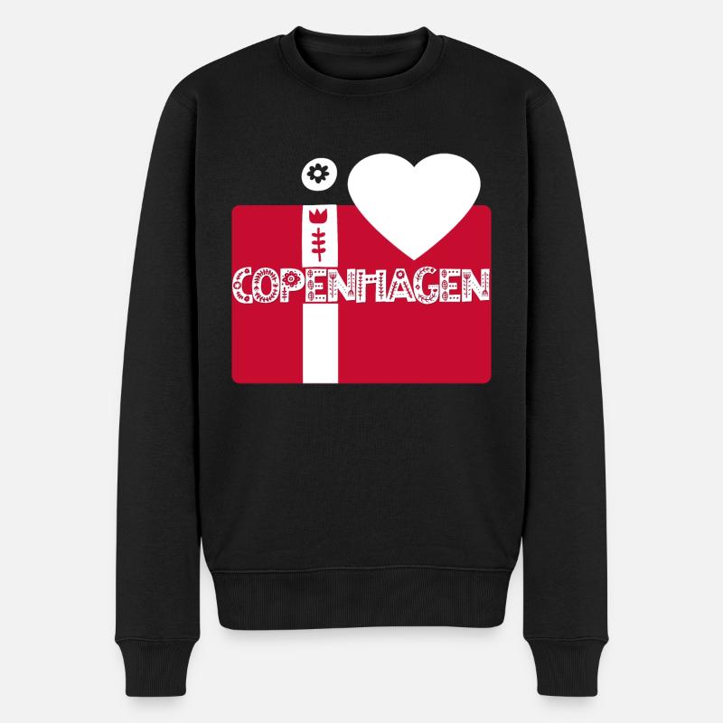 Copenhague - Pull Premium bio Homme - noir